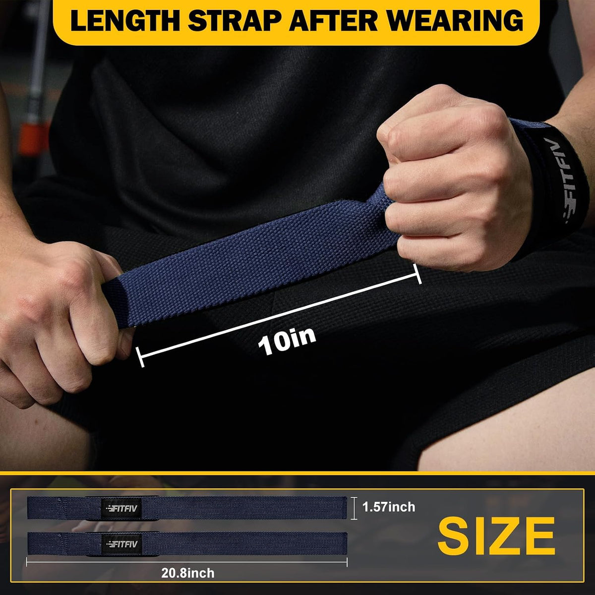 Lifting Straps for Weightlifting, Padded Wrist Straps for Gym
